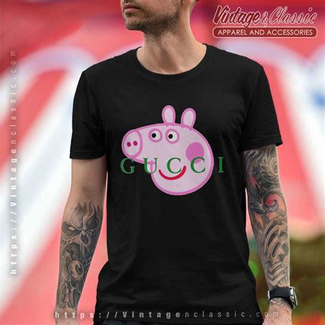 gucci fake logo tshirt|peppa pig Gucci shirt real.